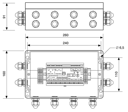 габариты в коробке moni-rmm2-ex-e